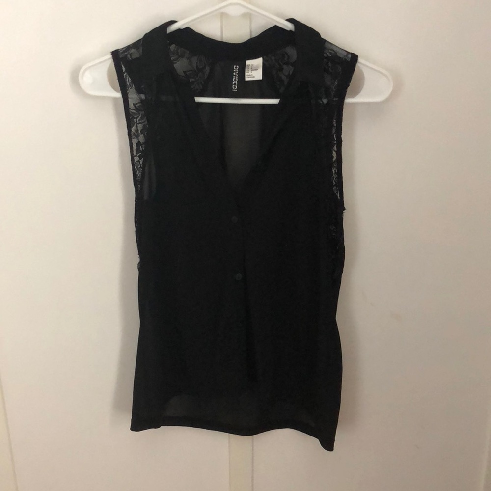 Black tank top